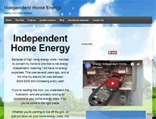 Tablet Screenshot of independenthomeenergy.com
